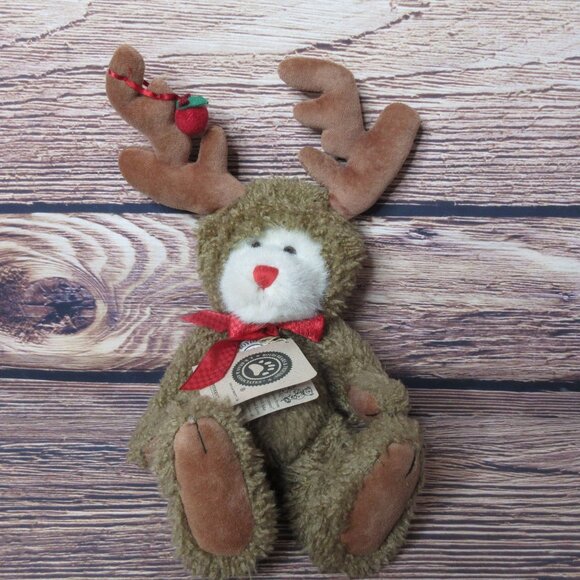 Boyds Bears Rudy Pitoody Reindeer Plush Beanie Stuffed Animal 12" - Picture 2 of 7